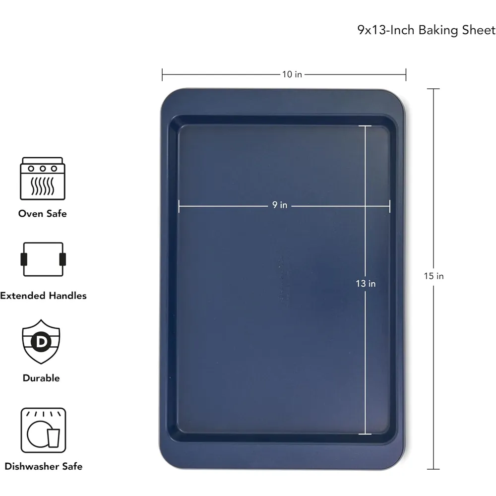 KitchenAid bandeja para hornear 9 x 13 in / 23 x 33 cm, acero | Tinta azul