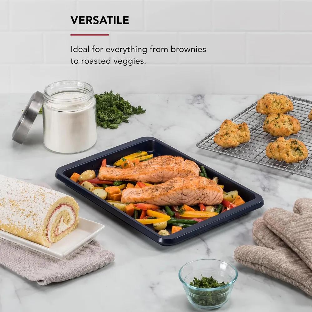 KitchenAid bandeja para hornear 9 x 13 in / 23 x 33 cm, acero | Tinta azul