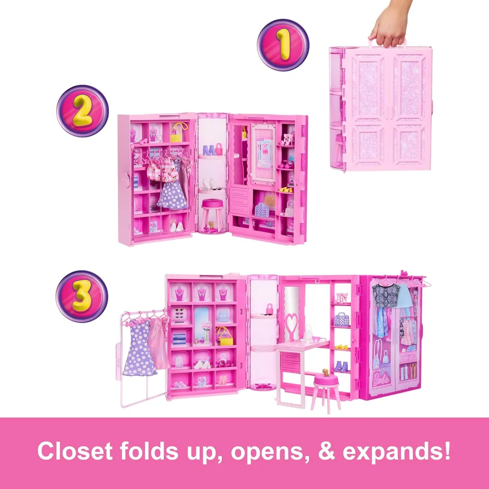 BARBIE DREAM CLOSET ARMARIO  CON ACCESORIOS