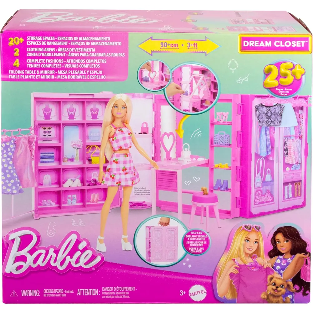 BARBIE DREAM CLOSET ARMARIO  CON ACCESORIOS