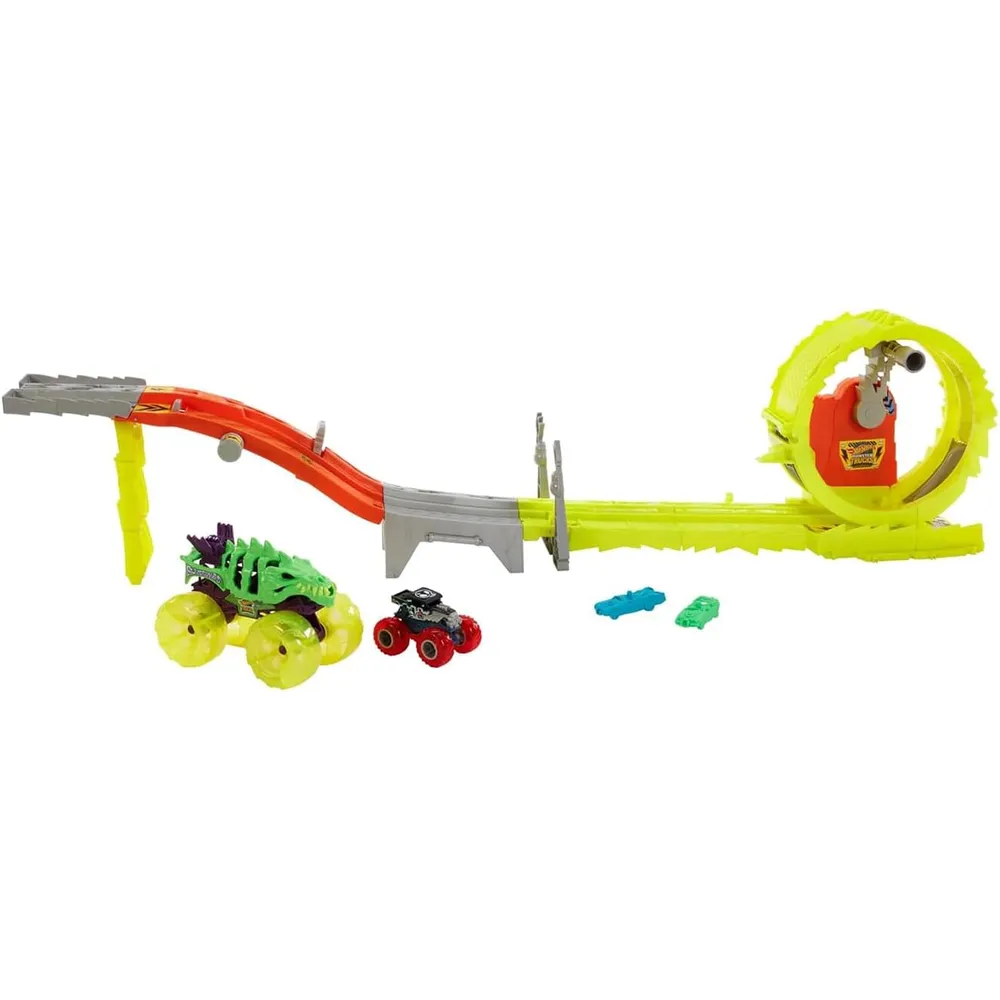 HOT WHEELS MONSTER TRUCKS SKELESAURUS SET 2 PZS