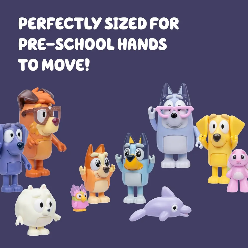 BLUEY superfan set 11 figuras 6-7 cm