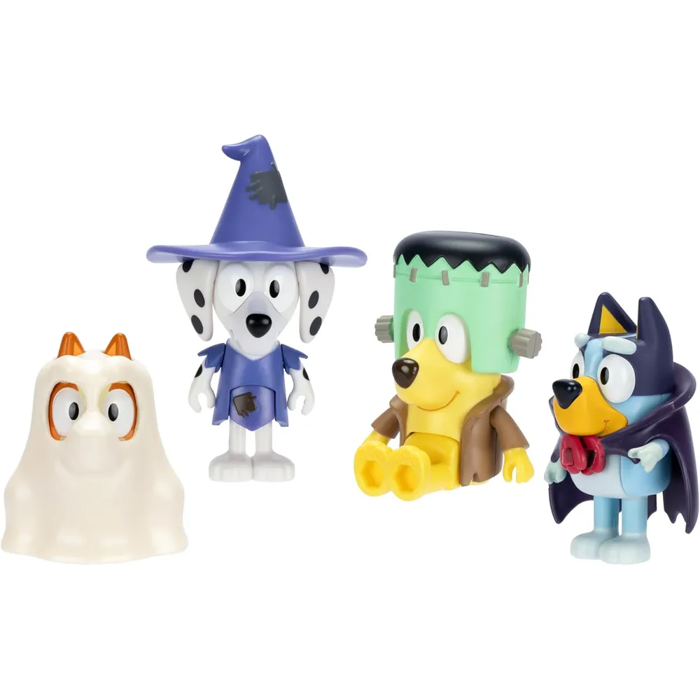BLUEY Halloween pack 4 figuras 6-7 cm