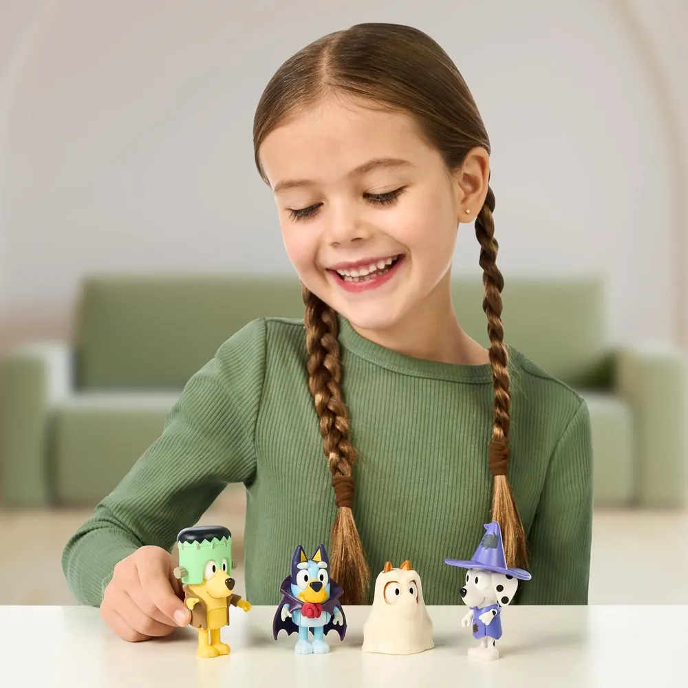 BLUEY Halloween pack 4 figuras 6-7 cm