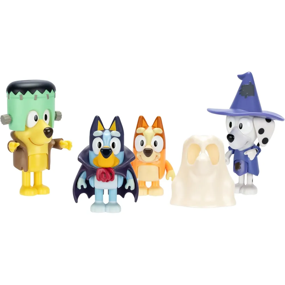 BLUEY Halloween pack 4 figuras 6-7 cm