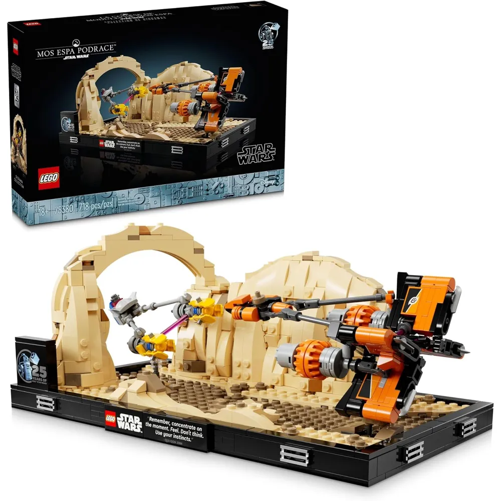 Lego Star Wars La Amenaza Fantasma Diorama Mos Espa con vaina
