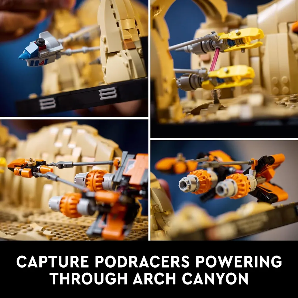 Lego Star Wars La Amenaza Fantasma Diorama Mos Espa con vaina