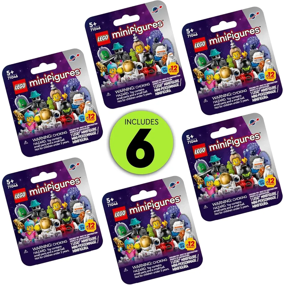 Lego Minifiguras Serie 26 Espacio, paquete de 6 coleccionables