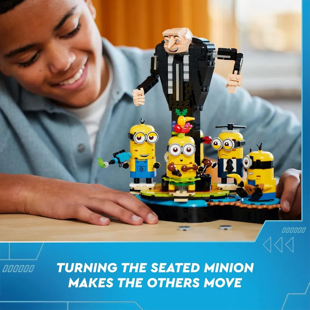Lego Gru 4 Figura de Gru y Minions para construir y bailar