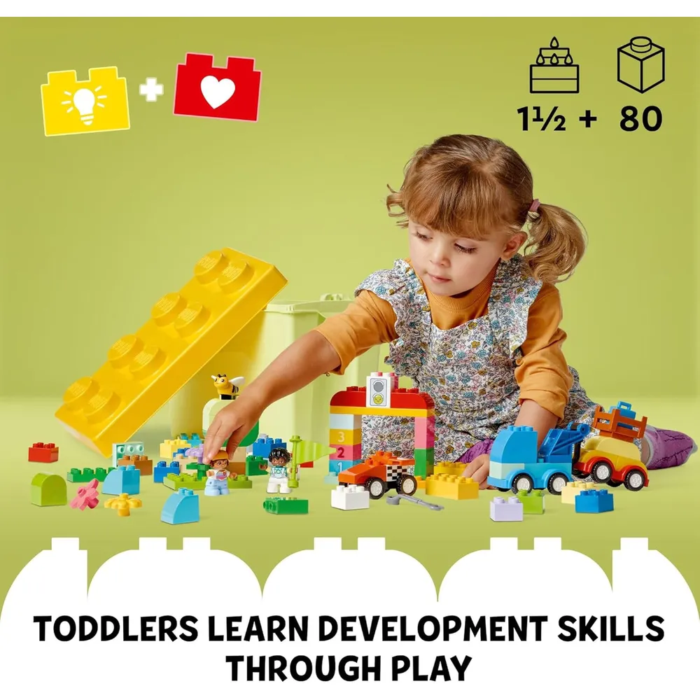Lego Duplo Coches y Camiones Clásicos, juguetes educativos STEM