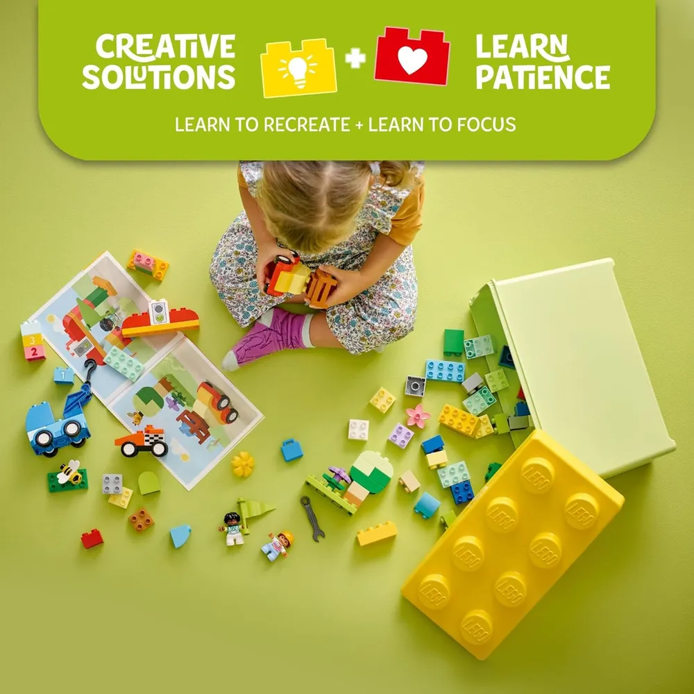 Lego Duplo Coches y Camiones Clásicos, juguetes educativos STEM