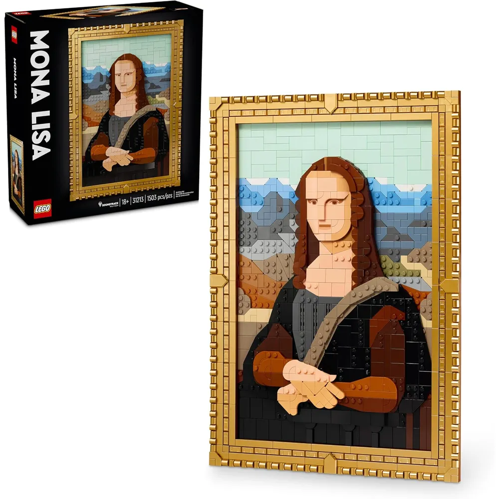 LEGO MONA LISA DECORACIÓN DE PARED LEONARDO DA VINCI