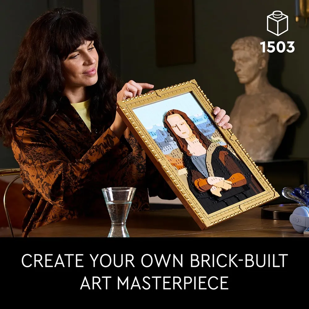 LEGO MONA LISA DECORACIÓN DE PARED LEONARDO DA VINCI