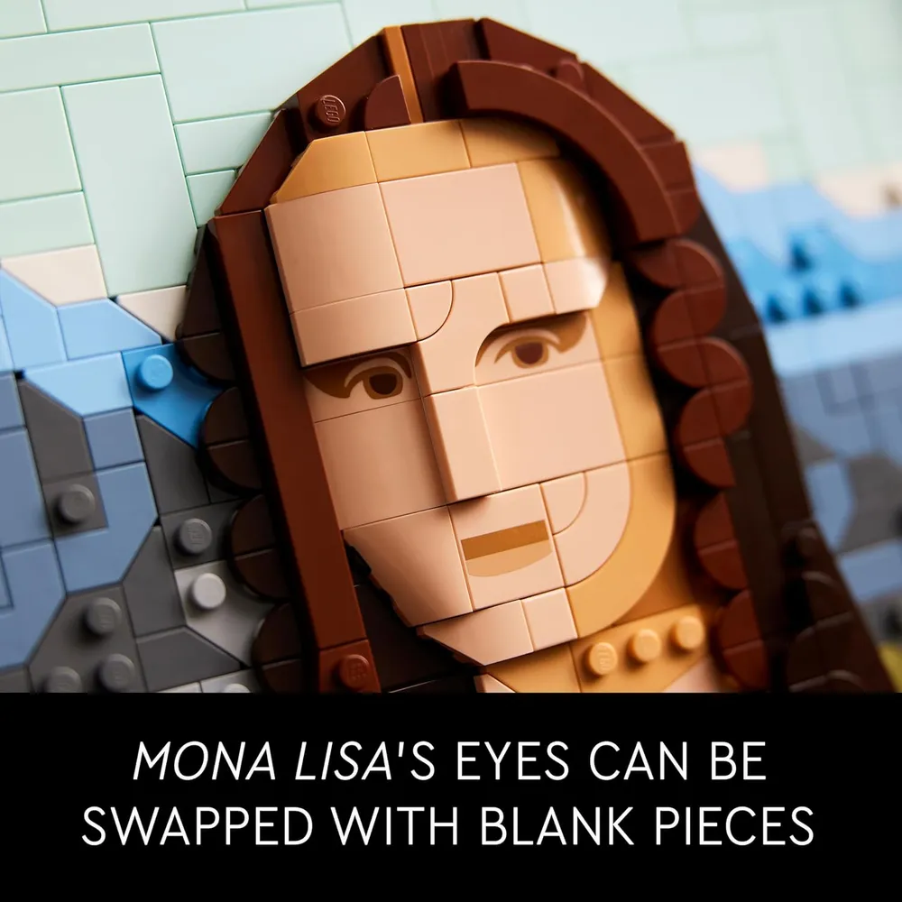 LEGO MONA LISA DECORACIÓN DE PARED LEONARDO DA VINCI