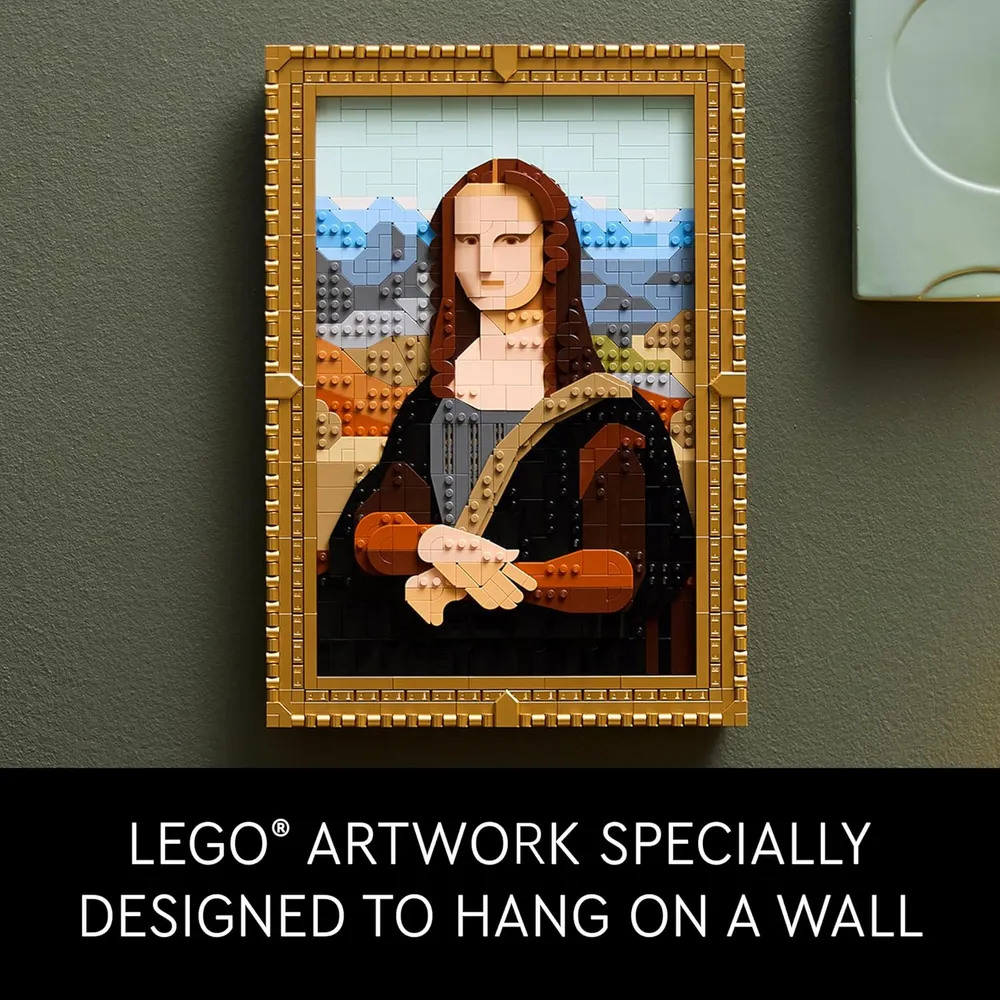 LEGO MONA LISA DECORACIÓN DE PARED LEONARDO DA VINCI