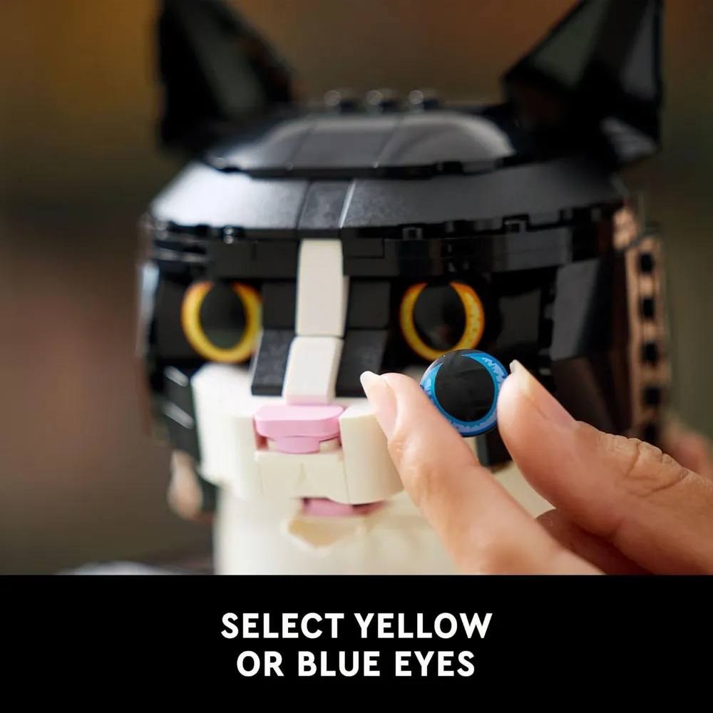 Lego Ideas Gato Esmoquin, set de construcción para adultos, decoración creativa
