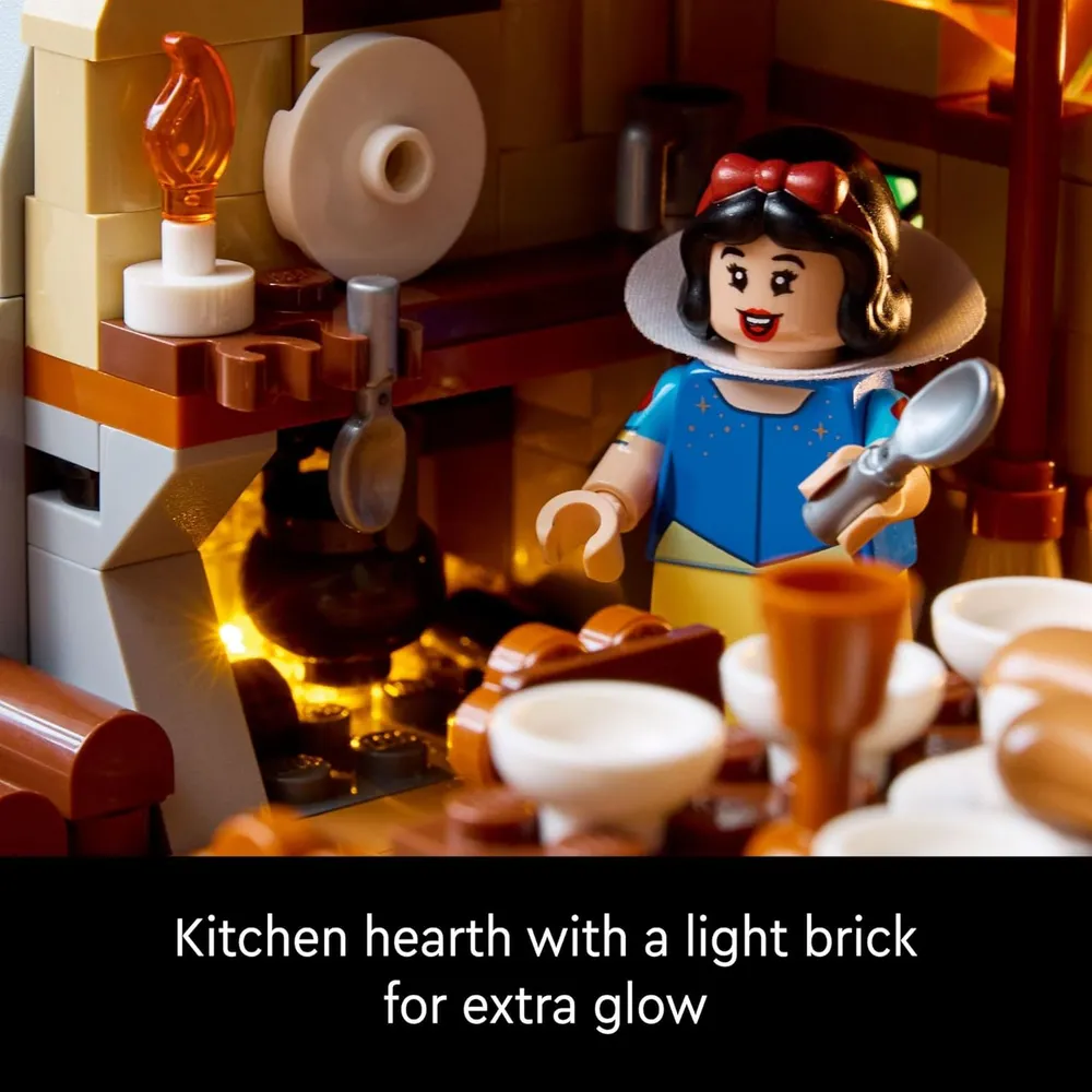 Lego Disney Casita de Blancanieves y los siete enanitos, set de princesas Disney