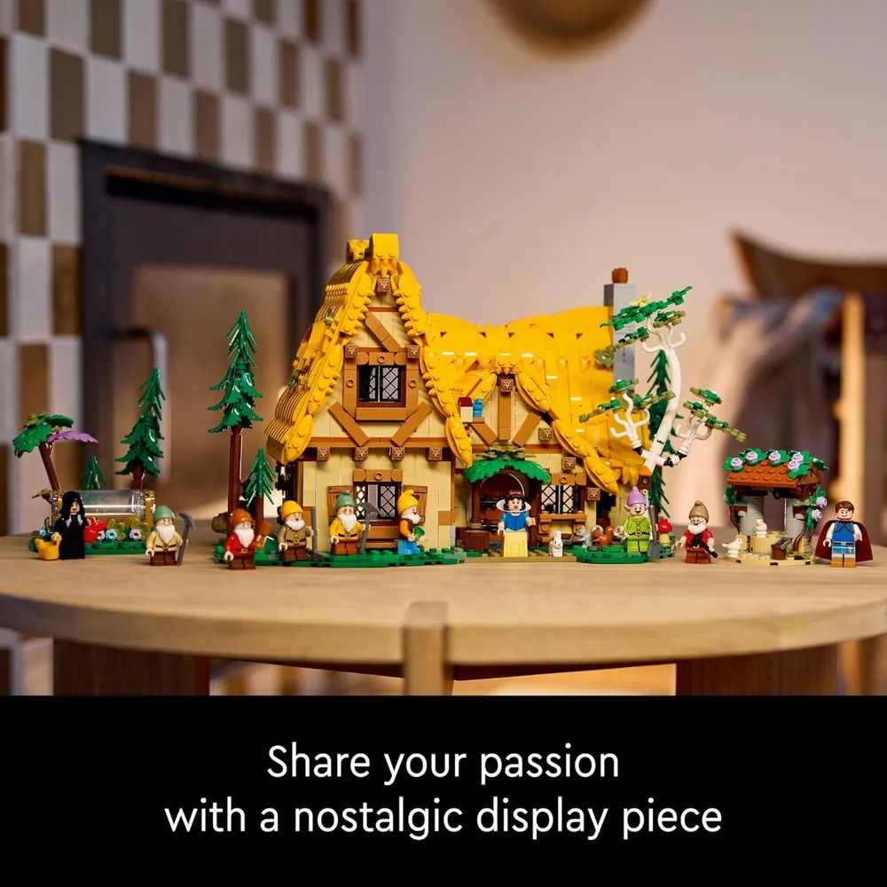 Lego Disney Casita de Blancanieves y los siete enanitos, set de princesas Disney