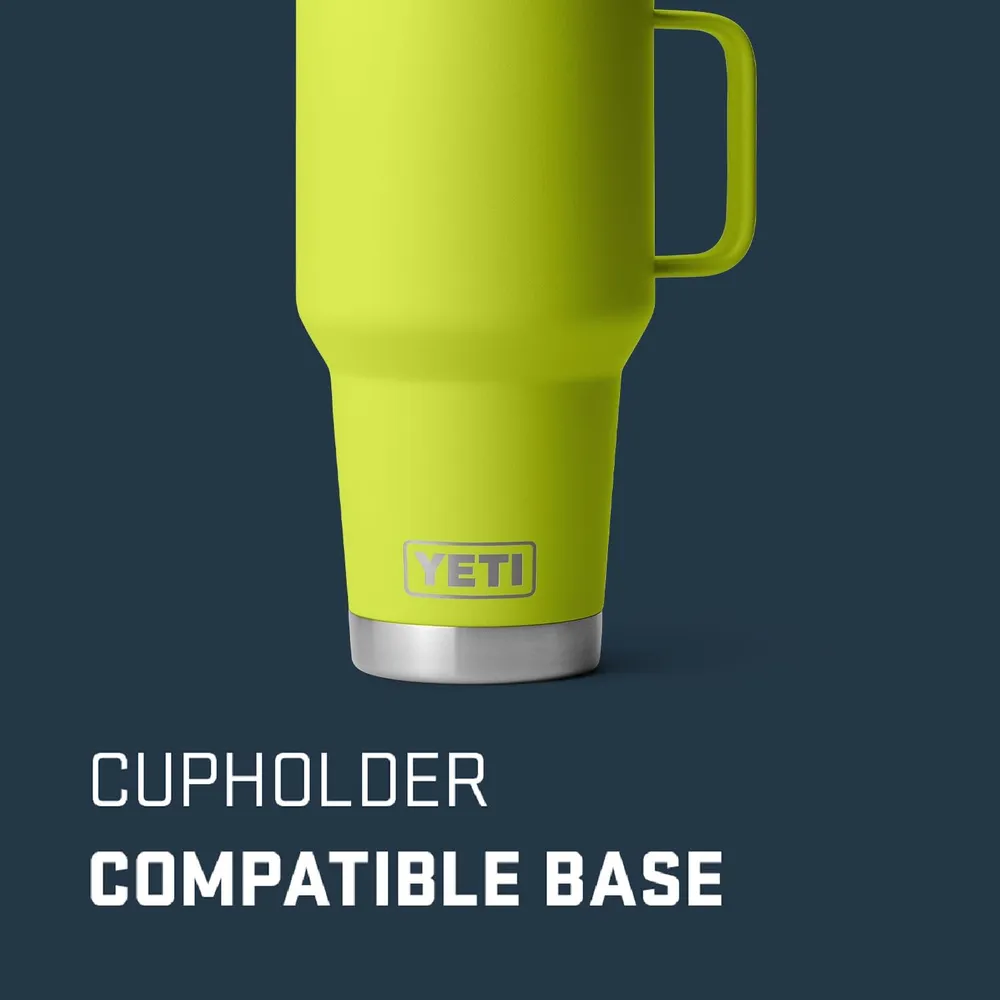 YETI Rambler Vaso de 30 oz de acero inoxidable y tapa Stronghold color verde lima