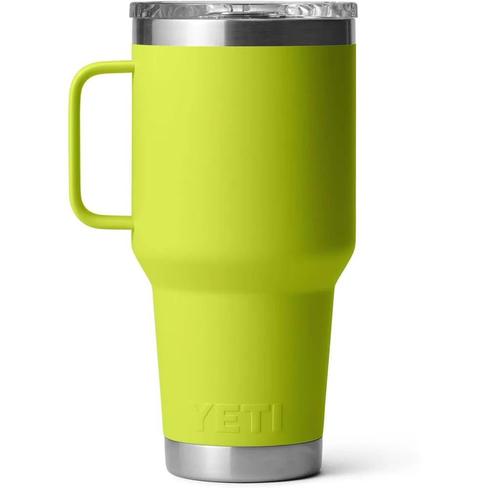 YETI Rambler Vaso de 30 oz de acero inoxidable y tapa Stronghold color verde lima