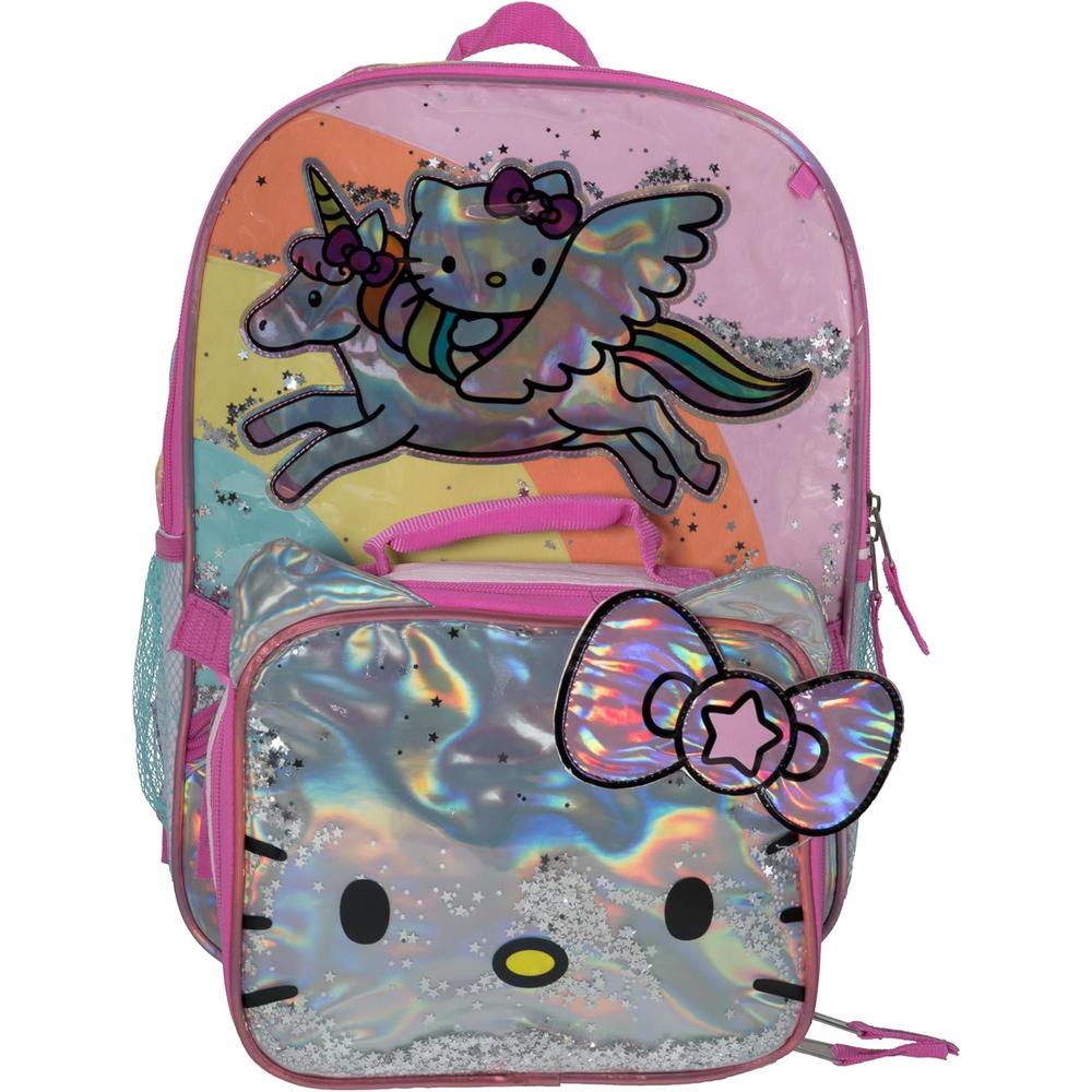Hello Kitty | Juego de Mochila de 4 piezas para niñas y niños de 16"