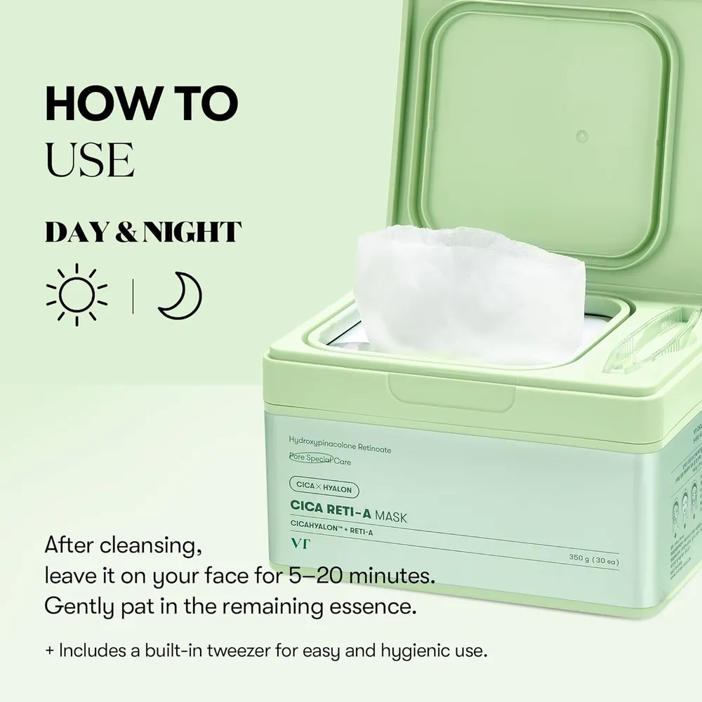 VT Cosmetics Mascarilla Diaria Cica Reti-A 30und