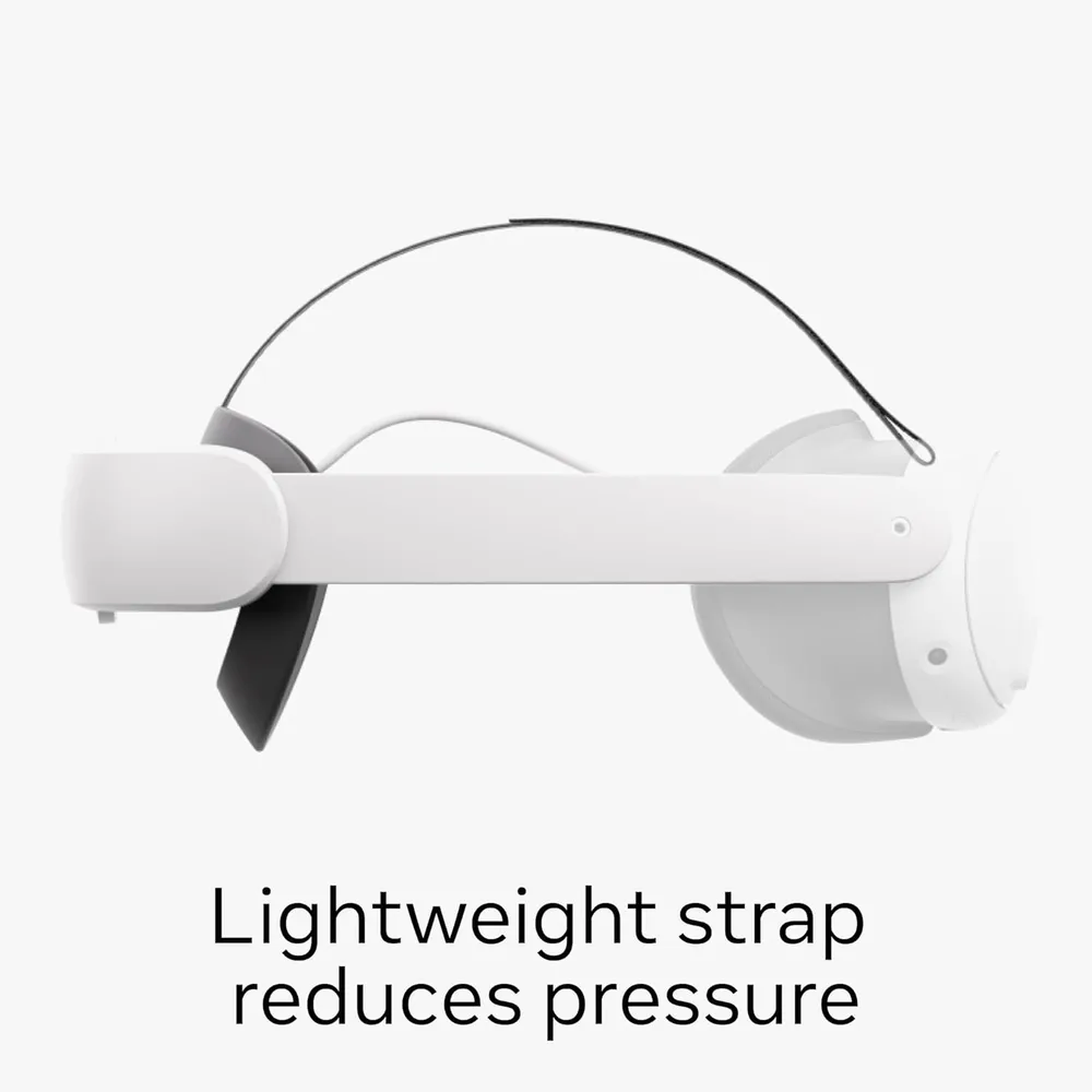 CORREA ELITE STRAP CON BATERÍA META QUEST | BLANCO