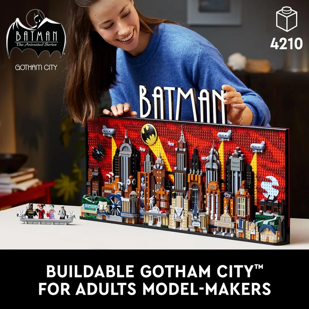 Lego DC Batman, Ciudad Gótica, set para adultos con minifiguras coleccionables