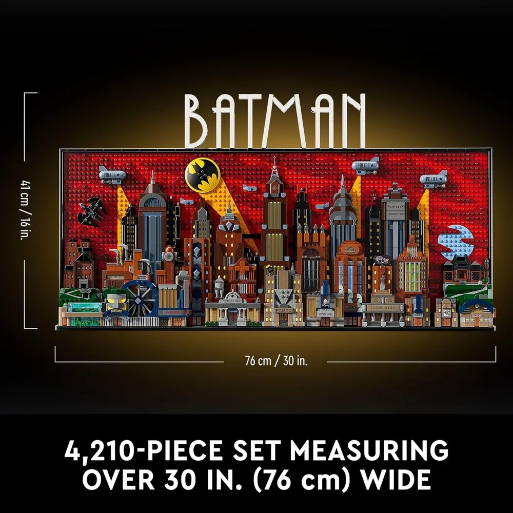 Lego DC Batman, Ciudad Gótica, set para adultos con minifiguras coleccionables