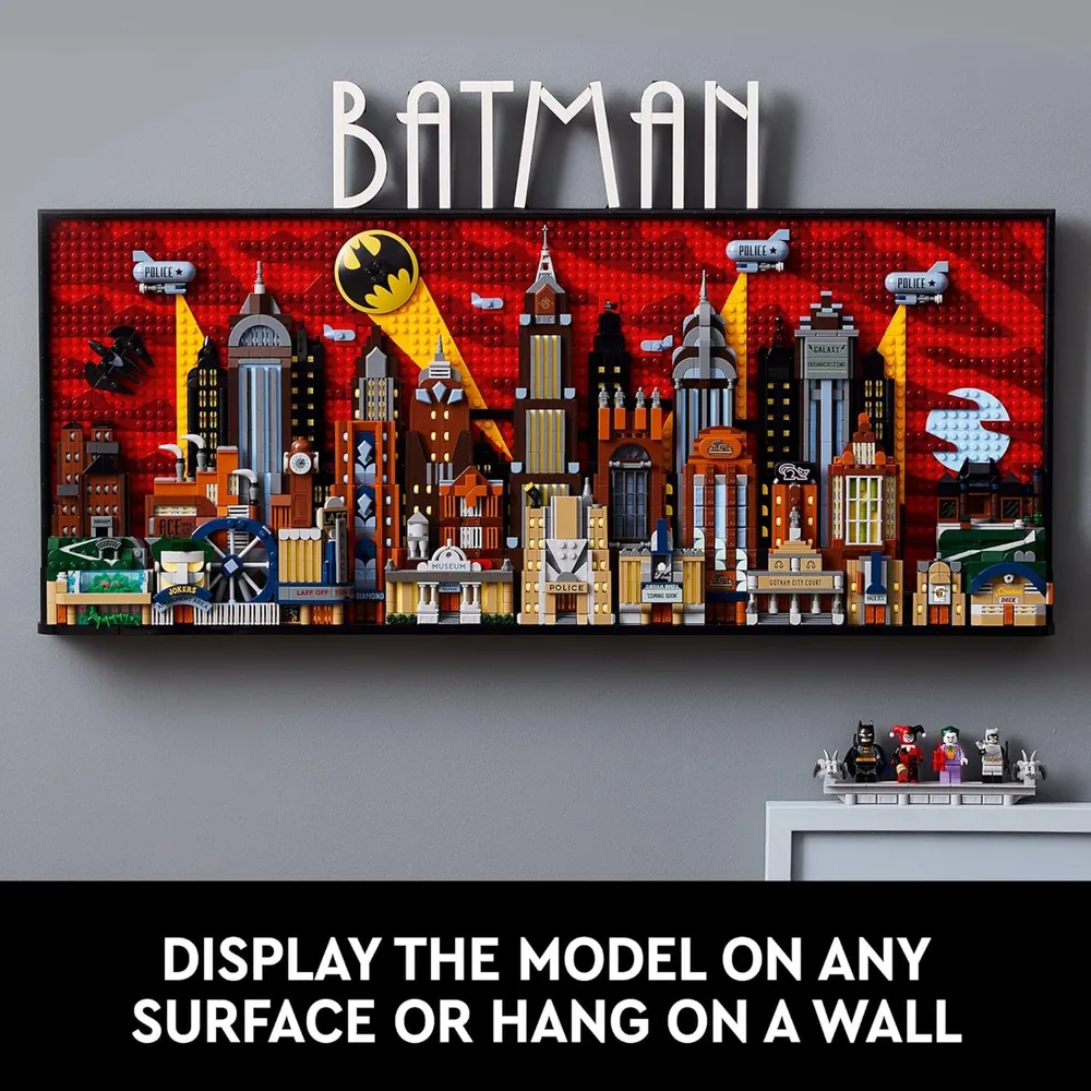 Lego DC Batman, Ciudad Gótica, set para adultos con minifiguras coleccionables