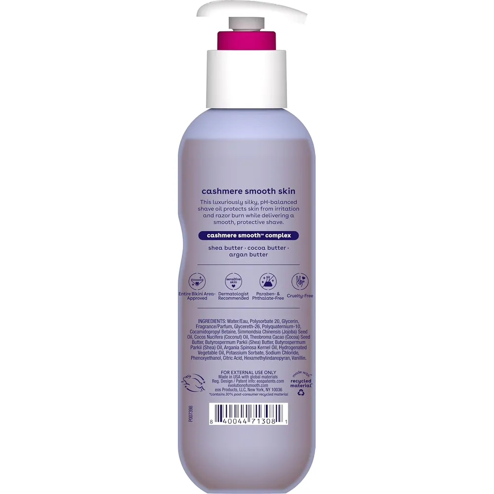 EOS Cashmere Skin aceite de afeitar Vanilla Cashmere | 6 oz / 177 ml