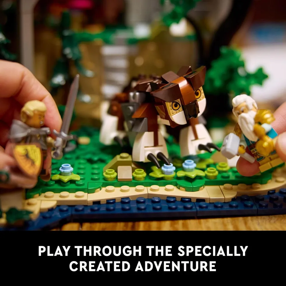 Lego Ideas Calabozos y Dragones, cuento del dragón rojo, set para adultos