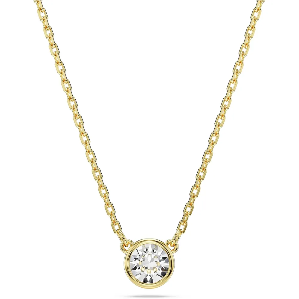 SWAROVSKI COLLAR PENDIENTE REDONDO IMBER ACABADO ORO PARA MUJER | DORADO