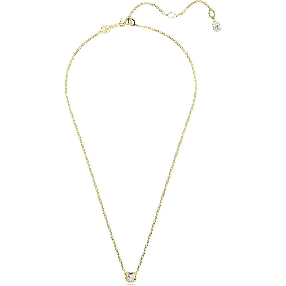 SWAROVSKI COLLAR PENDIENTE REDONDO IMBER ACABADO ORO PARA MUJER | DORADO