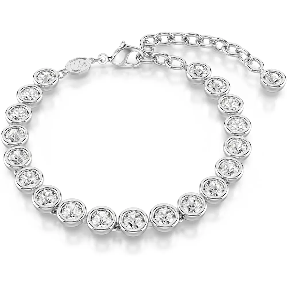 SWAROVSKI PULSERA TENNIS CRISTALES REDONDO IMBER ACABADO RODIO PARA MUJER | PLATA