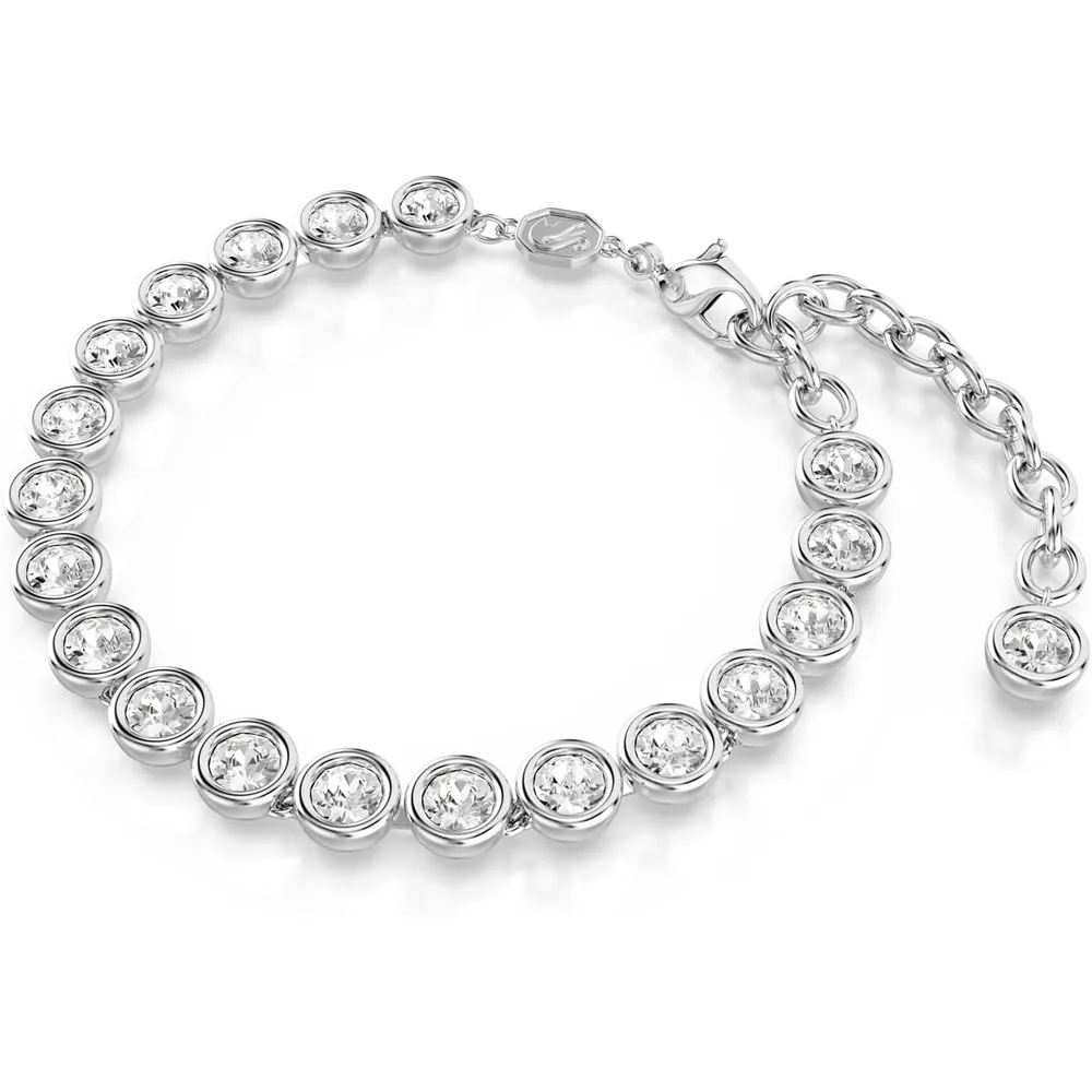 SWAROVSKI PULSERA TENNIS CRISTALES REDONDO IMBER ACABADO RODIO PARA MUJER | PLATA