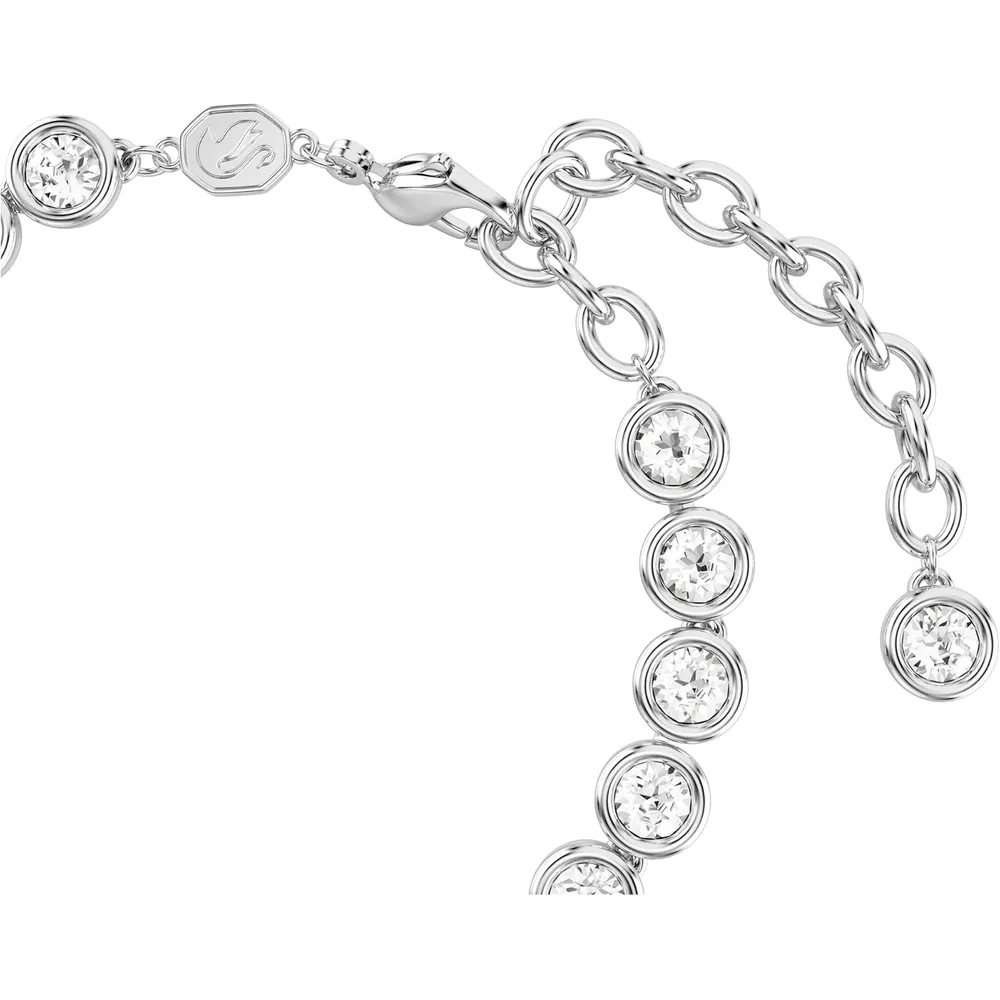 SWAROVSKI PULSERA TENNIS CRISTALES REDONDO IMBER ACABADO RODIO PARA MUJER | PLATA