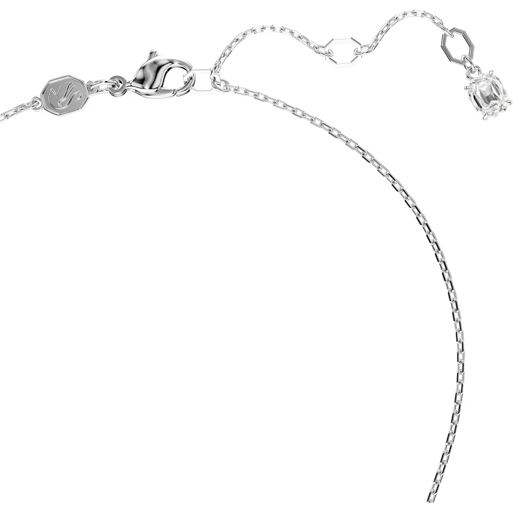 SWAROVSKI COLLAR PENDIENTE CORAZÓN IDYLLIA ACABADO RODIO PARA MUJER | PLATA