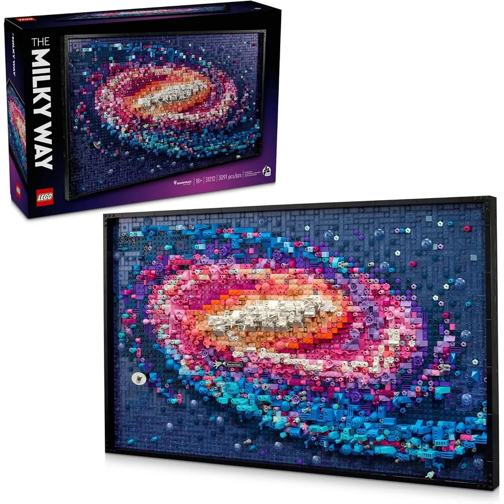 Lego Art Vía Láctea, kit de decoración espacial DIY para adultos, incluye marco
