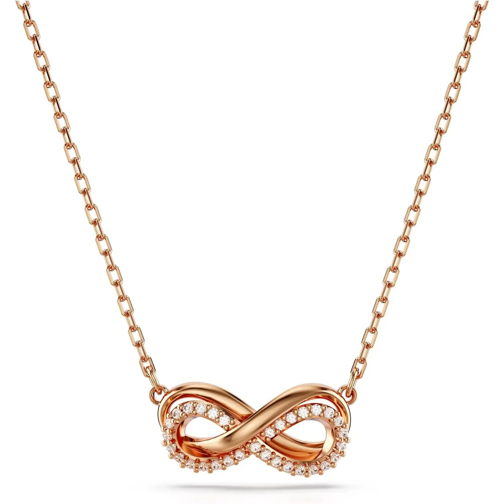 SWAROVSKI COLLAR PENDIENTE INFINITO HYPERBOLA ACABADO ORO ROSA PARA MUJER | ORO ROSA