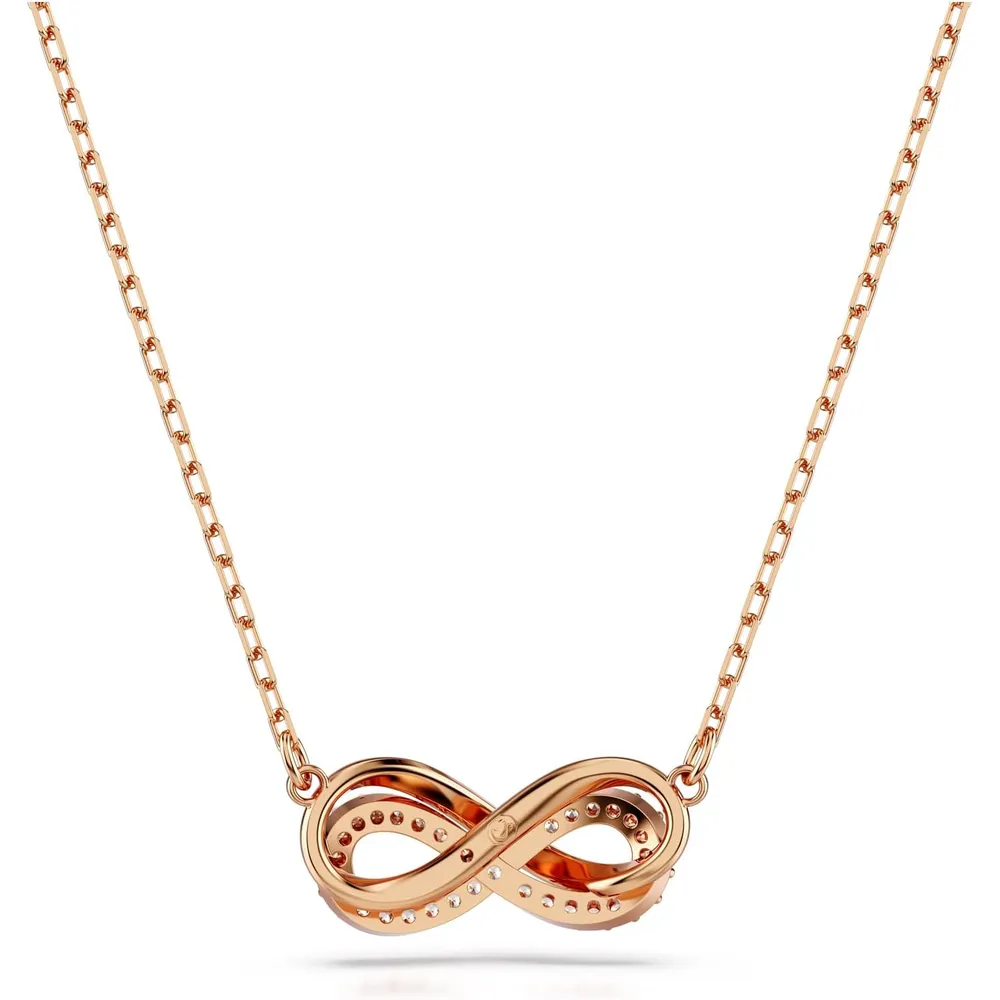 SWAROVSKI COLLAR PENDIENTE INFINITO HYPERBOLA ACABADO ORO ROSA PARA MUJER | ORO ROSA