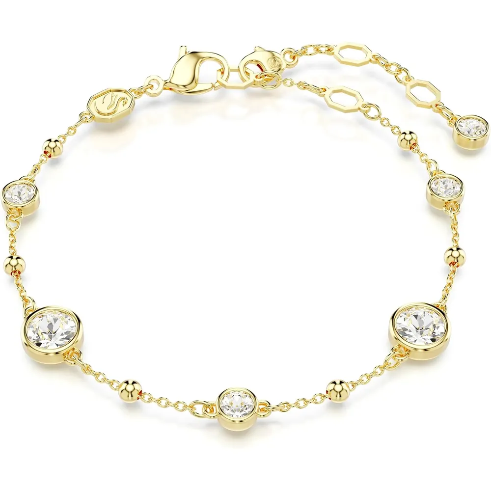 SWAROVSKI PULSERA CRISTALES REDONDO IMBER ACABADO ORO PARA MUJER | ORO
