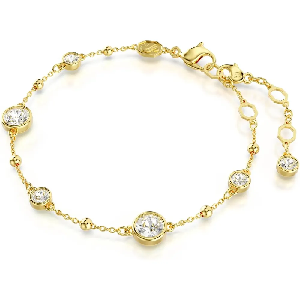 SWAROVSKI PULSERA CRISTALES REDONDO IMBER ACABADO ORO PARA MUJER | ORO