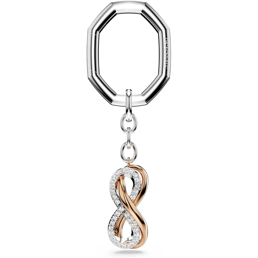SWAROVSKI LLAVERO INFINITO HYPERBOLA ACABADO MIXTO PARA MUJER | PLATEADO / ORO ROSA