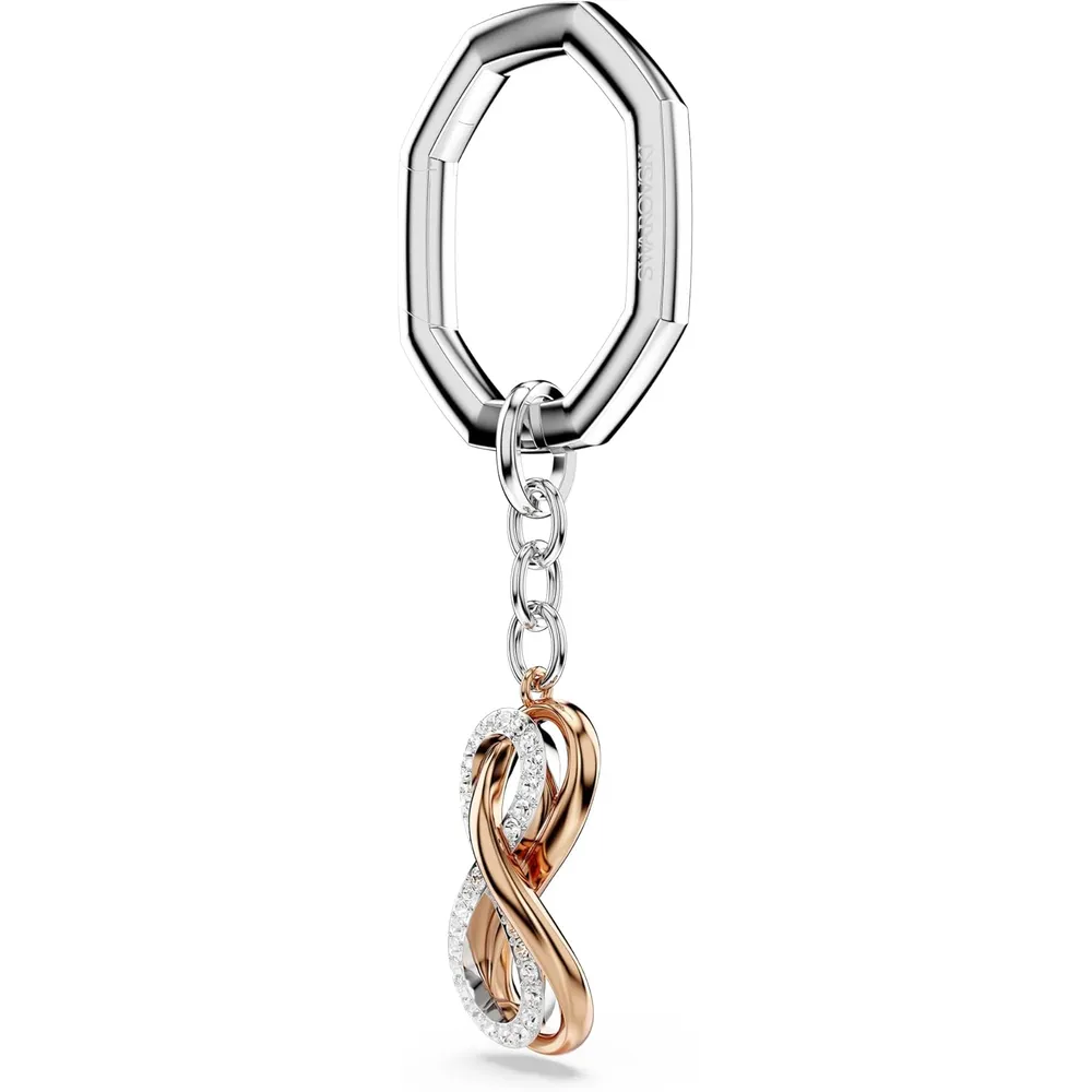 SWAROVSKI LLAVERO INFINITO HYPERBOLA ACABADO MIXTO PARA MUJER | PLATEADO / ORO ROSA