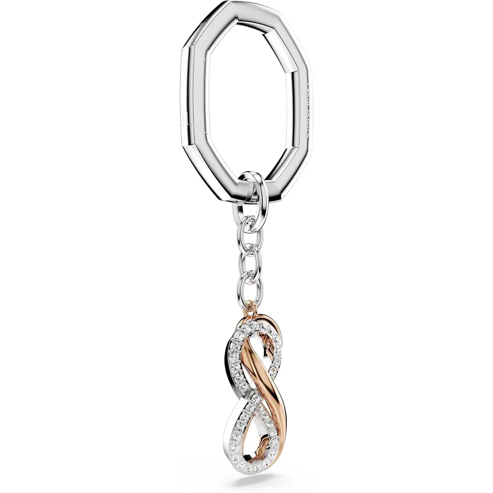SWAROVSKI LLAVERO INFINITO HYPERBOLA ACABADO MIXTO PARA MUJER | PLATEADO / ORO ROSA