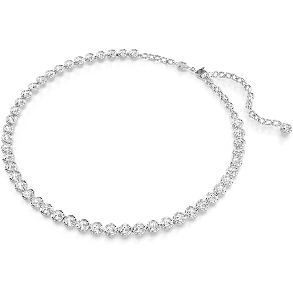 b0cpz7tcwm_1_webp.webp SWAROVSKI COLLAR TENNIS CRISTALES REDONDO IMBER ACABADO RODIO PARA MUJER | PLATEADO