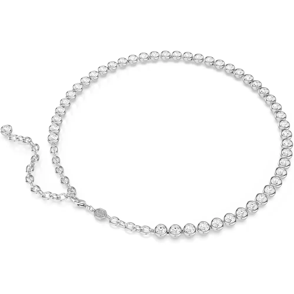 b0cpz7tcwm_3_webp.webp SWAROVSKI COLLAR TENNIS CRISTALES REDONDO IMBER ACABADO RODIO PARA MUJER | PLATEADO