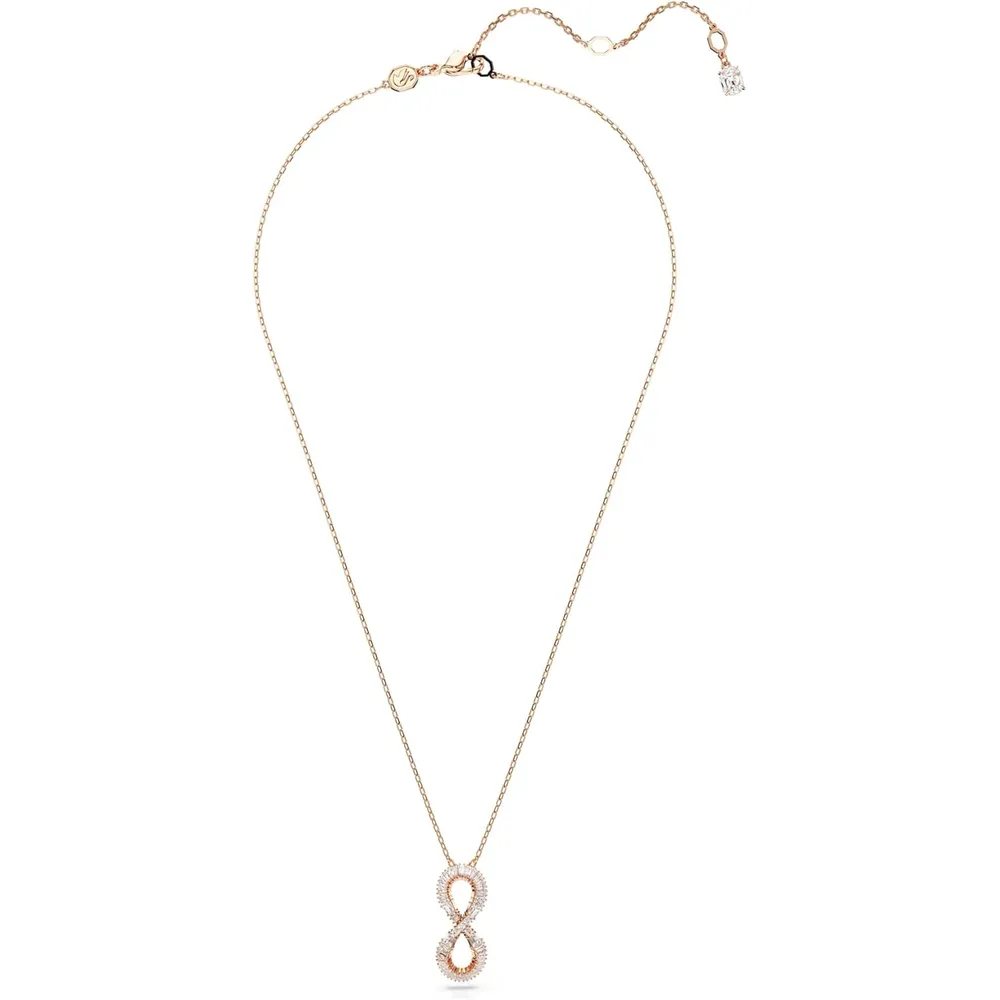 SWAROVSKI COLLAR PENDIENTE INFINITO HYPERBOLA ACABADO ORO ROSA PARA MUJER | ORO ROSA / PLATEADO