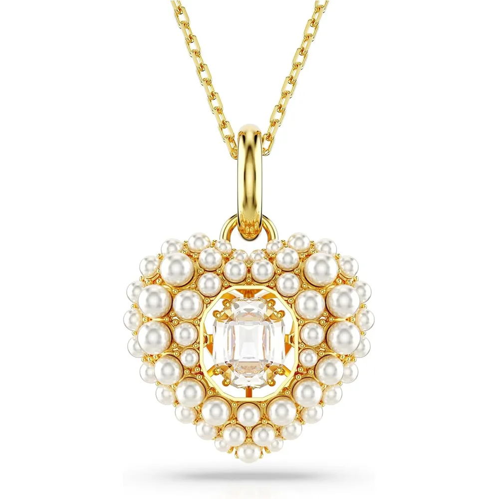 SWAROVSKI COLLAR PENDIENTE CORAZÓN IDYLLIA ACABADO ORO PARA MUJER | ORO